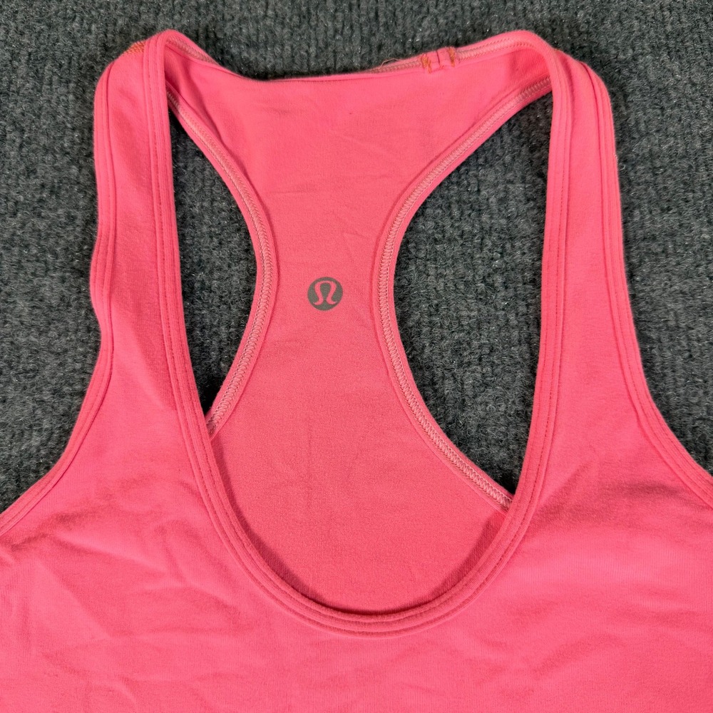Lululemon Pink Racerback Tank Top Womens Yoga Athletic Gym Shirt #3472